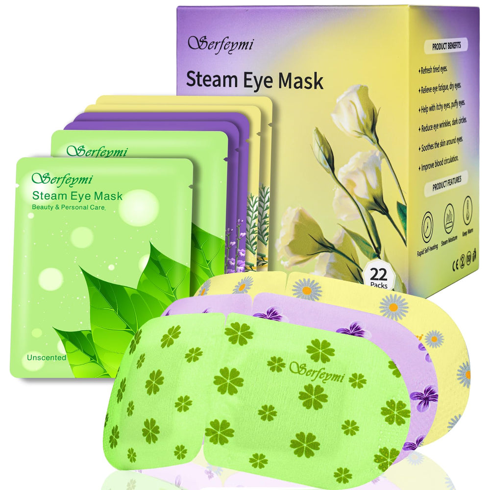 Serfeymi Masque Yeux Vapeur – emballage pratique, idéal pour voyager.