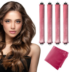 Seritant rouleaux boucles nuit sans chaleur pour démarrer la matinée avec des boucles.