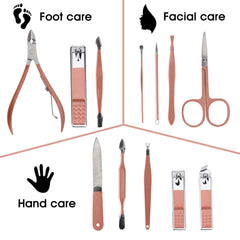 outils du set-manucure-12-en-1 bien organisés pour un travail rapide
