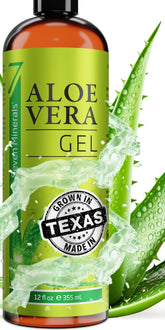Gel Seven Minerals Aloe Vera en bouteille pompe, facilité d’utilisation et hydratation légère.