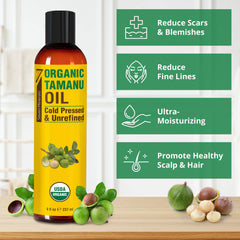 Tamanu Seven Minerals huile Tamanu cheveux, brillance et hydratation sans gras