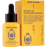 SEVEN POTIONS — Bouteille huile barbe naturelle offrant hydratation rapide