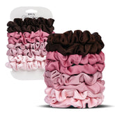 seven style serre-tetes satin ultra-petite rose ensemble polyvalent sans trace pour cheveux