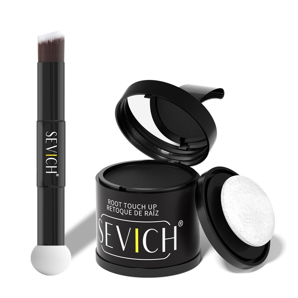 SEVICH Hairline Poudre 10 g avec brosse intégrée pour une couverture naturelle.