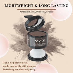 SEVICH Poudre Ligne Cheveux – compact avec miroir et pinceau intégré.