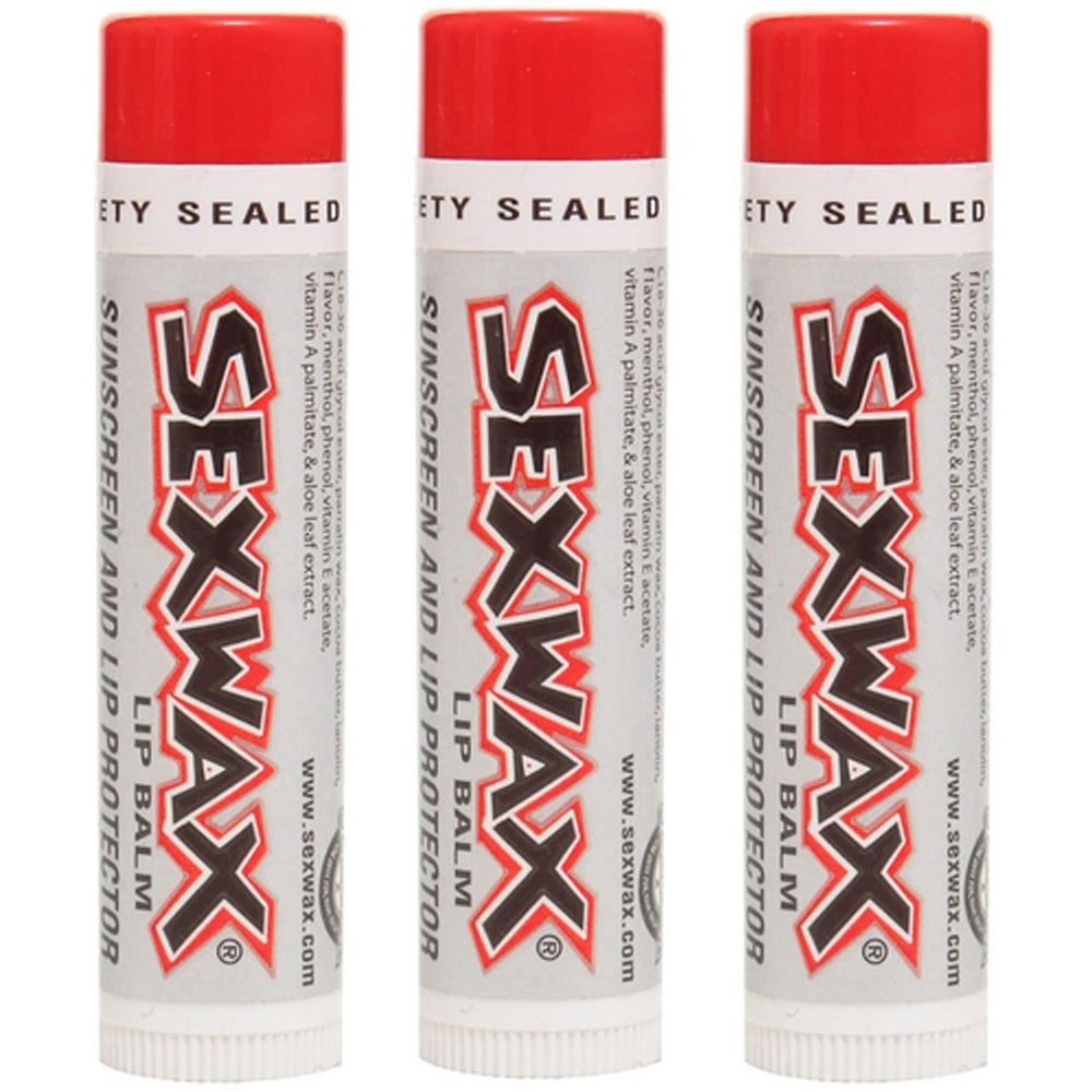 Sex Wax baume lèvres SPF30 : protection hydratante et pratique à emporter.