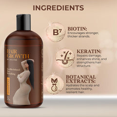 Shampoing croissance cheveux Jailyne Ojeda – texture crème, lavage quotidien doux pour tous types de cheveux.