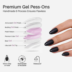 Ongles ShangMeng bord French brillant, style chic et contemporain