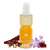 Shankara Kumkumadi Oil bottle ready for daily skincare ritual with a golden glow