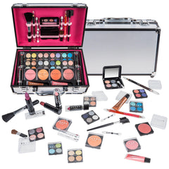SHANY coffret-train-maquillage argent: étui solide et portable.