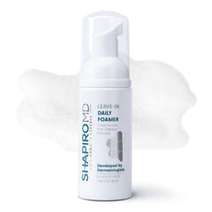Shapiro MD Mousse sans rinçage soutient la croissance des cheveux.