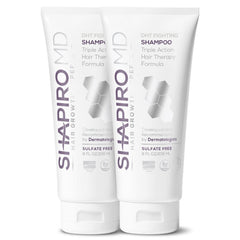 Shapiro MD Shampoo: bouteille ergonomique pour une utilisation quotidienne en toute simplicité