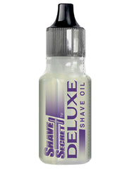 Texture huile naturelle Shave Secret Deluxe sur peau, hydratation légère et absorption rapide.