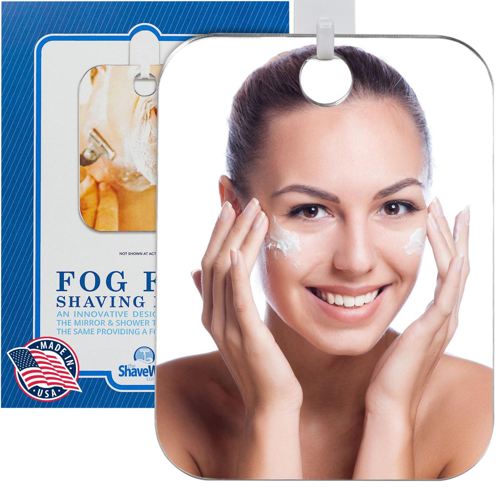 Miroir Shave Well Original anti-brouillard pour douche, rasage clair.