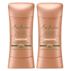 Sheamoisture Antiperspirant Stick Sensitive Aloe-Céramides, Bouteille : douceur et protection durable.