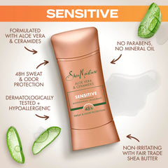 Sheamoisture Sensitive Aloe-Céramides, Emballage compact pour usage quotidien.