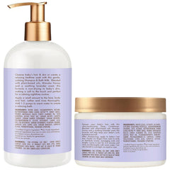 Lait de bain nocturne Lavande SheaMoisture Bebe pour rituel coucher apaisant.