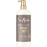 Sheamoisture Conditionneur Hydratation Coco-vanille, cheveux hydratés et parfumés.