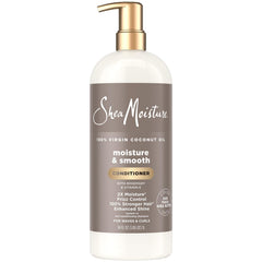 Sheamoisture Conditionneur Hydratation Coco-vanille, cheveux hydratés et parfumés.