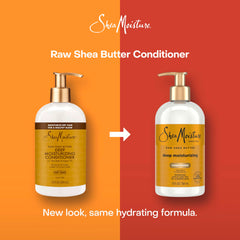 Sheamoisture application-massage-cheveux pour nourrir les longueurs.
