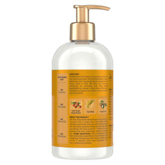 Texture crème douc, application généreuse, cheveux plus doux après rinçage.