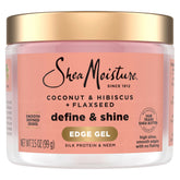 Emballage SheaMoisture Edge Gel – définition et brillance des contours.