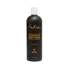 Bouteille SheaMoisture Gel Douche au savon noir africain, peau équilibrée