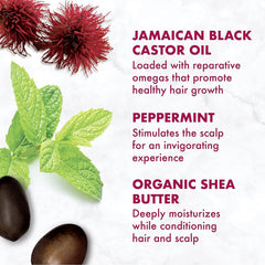 Huile de ricin noir jamaïcain SheaMoisture, flacon nourrissant.