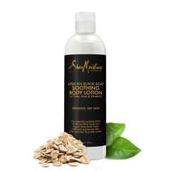 Texture riche avec aloe vera en bouteille SheaMoisture pour douceur.