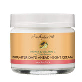 Crème SheaMoisture Night Cream papaye et vitamine C en bouteille, hydratation nocturne