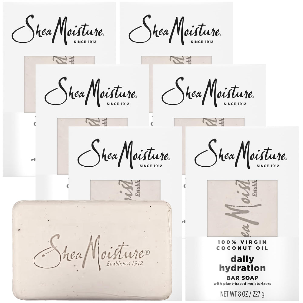 Savon-barre hydratant SheaMoisture, application main-douche pour peau douce
