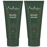 Shampoing barbe SheaMoisture en bouteille: hydratation légère pour barbe propre