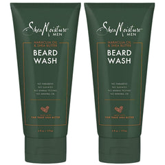 Shampoing barbe SheaMoisture en bouteille: hydratation légère pour barbe propre