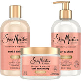 Shampoing SheaMoisture Coco Hibiscus – bouteille élégante et brillance