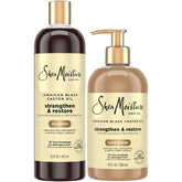 Shampooing clarifiant SheaMoisture – bouteille claire, action douce pour cuir chevelu et cheveux.