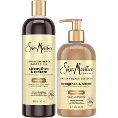 Shampooing clarifiant SheaMoisture – bouteille claire, action douce pour cuir chevelu et cheveux.
