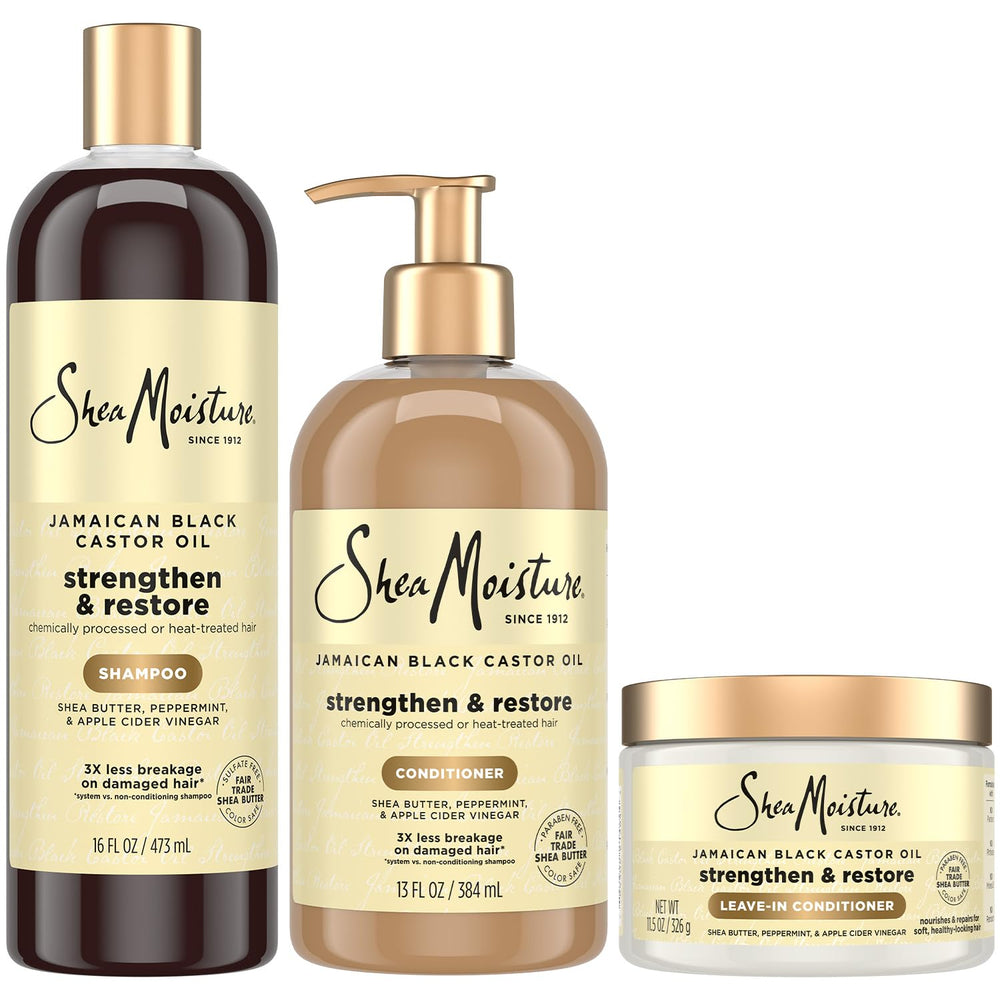 Shampooing réparateur SheaMoisture, cheveux nourris et revitalisés