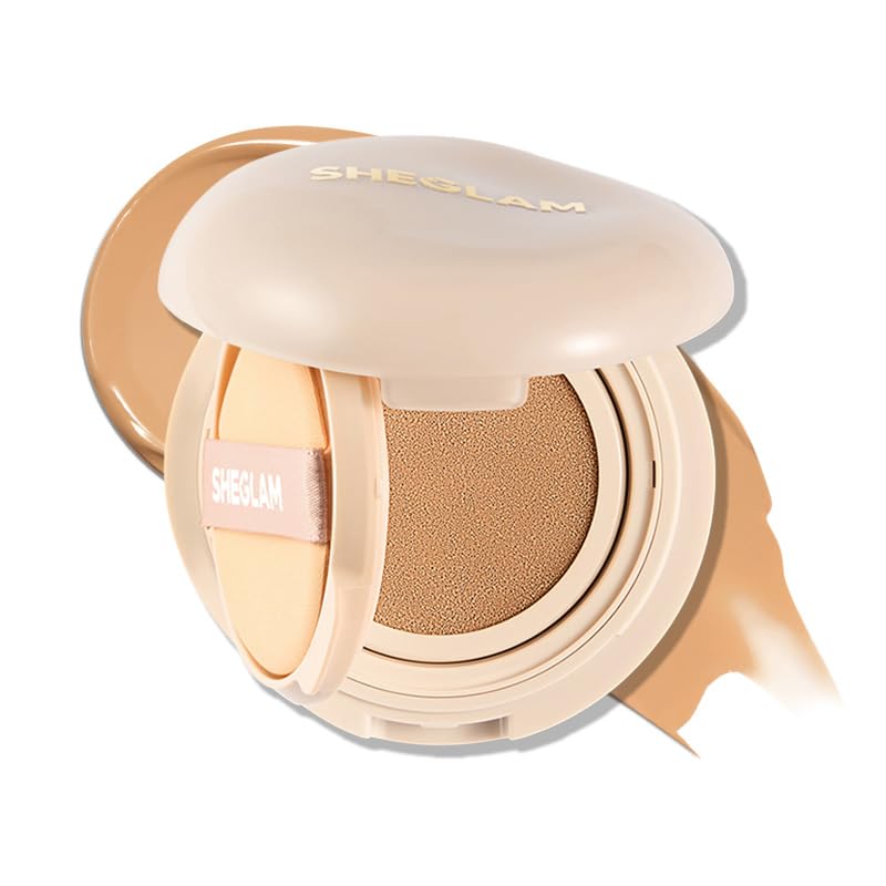 SHEGLAM Lock & Go fond de teint cushion compact pour une application rapide et uniforme.