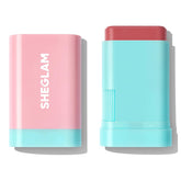 SHEGLAM Glass Glow Blush Stick couleur rose nude pour un éclat naturel sur les joues