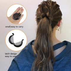 Barrettes banane SHEHARUHI noire, style simple et durable.