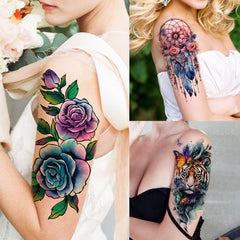 Tatouage 3D gothique et univers par SHELYEXIEN, effet profond et longue tenue.
