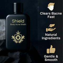 Shield dos nettoye, aide à réduire les impuretés et l'excès de sébum.