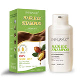 SHIHUANUO Shampoing teinte châtaigne, couleur durable et naturelle.