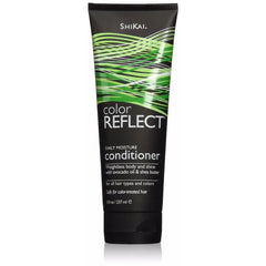 Flacon ShiKai Color Reflect, conditionneur quotidien, hydratation légère pour cheveux colorés.