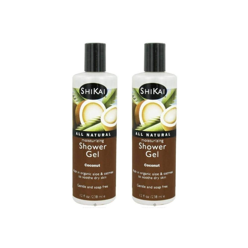 ShiKai Gel Douche Coco – Bouteille: hydratation durable pour peau sèche.