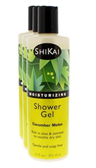 ShiKai Gel Douche Hydratant Quotidien Concombre Melon – Bouteille, hydratation durable pour peau sèche