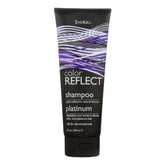 ShiKai Shampooing Reflets Platine — bouteille montrant le platine et la douceur capillaire.