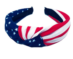 Shimmer Anna Shine scrunchie patriotique idéal pour nouer une queue de cheval