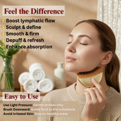 Brosse Shine Dreammy contour-visage sur joue, définition des pommettes.