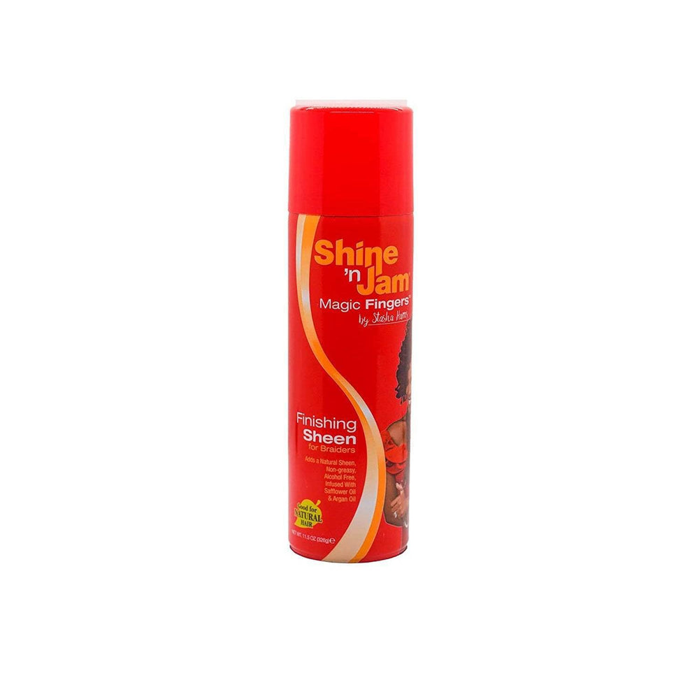 Shine n Jam Magic Fingers – fini brillant naturel pour tresses sans alcool.